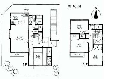 Floor plan. 46,800,000 yen, 4LDK, Land area 155.81 sq m , Building area 124.7 sq m All rooms 6 quires more spacious space!