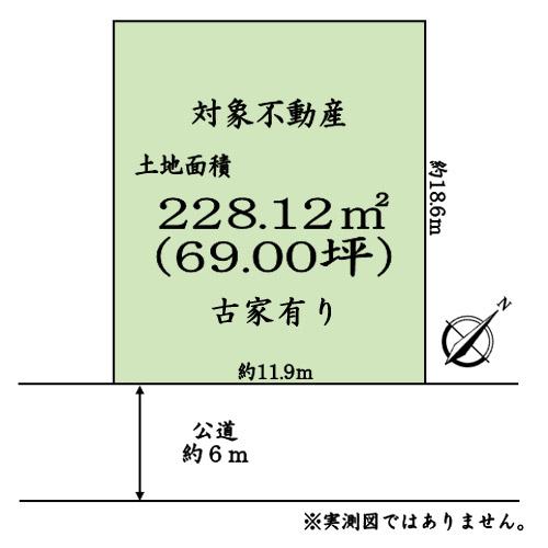 Compartment figure. Land price 44,800,000 yen, Land area 228.12 sq m compartment view