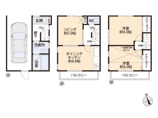 Floor plan. 21.9 million yen, 2LDK, Land area 39.38 sq m , Building area 69.84 sq m floor plan