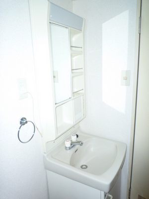 Washroom. Independent washbasin! Outing preparation ・ Effortlessly organize, such as cosmetics! 