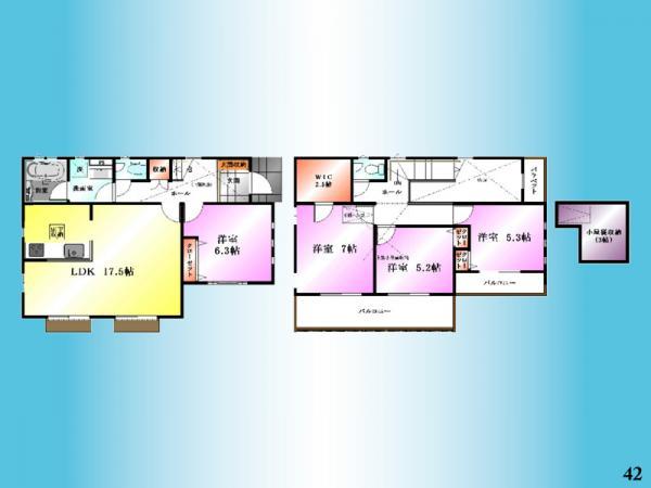 Floor plan. 35,300,000 yen, 4LDK, Land area 126 sq m , Building area 100.39 sq m