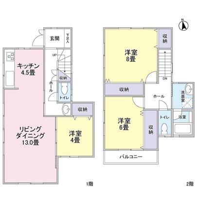 Floor plan. Per currently vacant house, Turnkey is also possible. And south is down about 3m, Also, 
