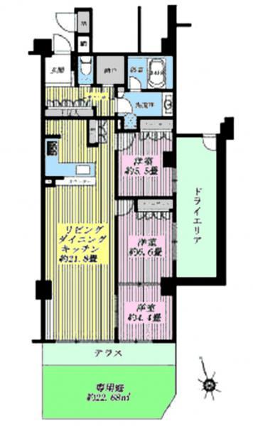 Floor plan. 3LDK, Price 39,900,000 yen, Occupied area 85.14 sq m , Balcony area 7.4 sq m