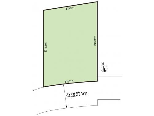 Compartment figure. Land price 21,800,000 yen, Land area 110.51 sq m