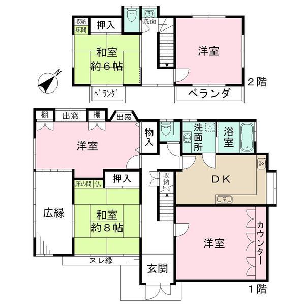 Floor plan. 46,800,000 yen, 5DK, Land area 231.41 sq m , Building area 119.53 sq m