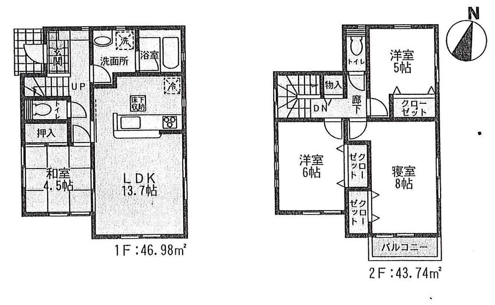 Floor plan. ((3) Building), Price 25,800,000 yen, 4LDK, Land area 101.32 sq m , Building area 90.72 sq m