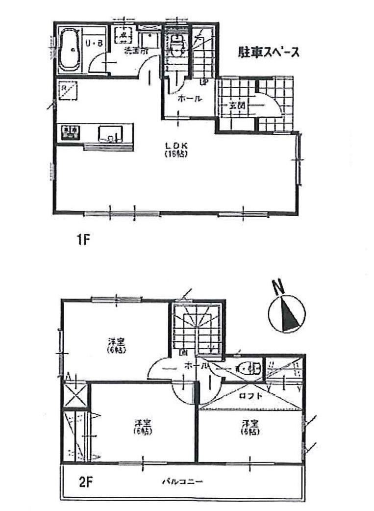Floor plan. 23.8 million yen, 3LDK, Land area 85.14 sq m , Building area 84.45 sq m