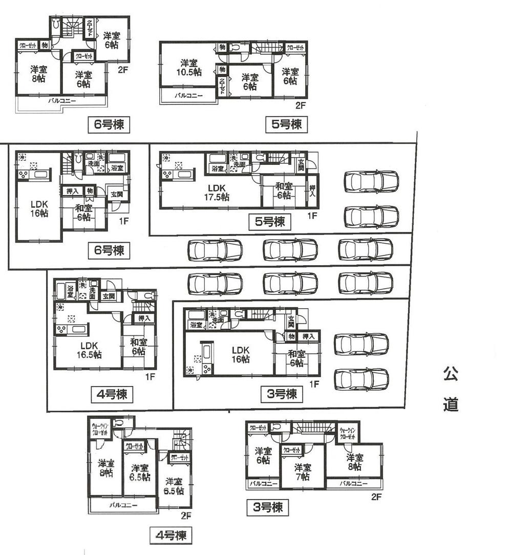 Floor plan. (4 ・ 6 Building), Price 28.8 million yen, 4LDK, Land area 155.93 sq m , Building area 105.95 sq m