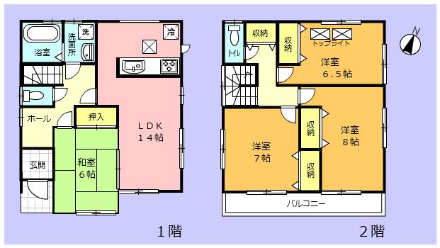 Floor plan. 29,800,000 yen, 4LDK, Land area 121.59 sq m , Building area 101.22 sq m floor plan