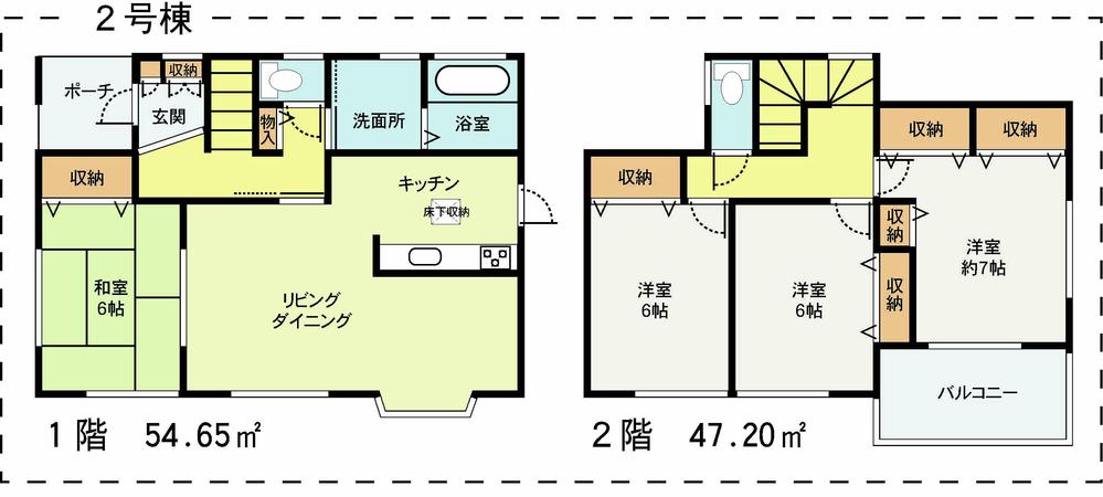 Floor plan. Price 33,900,000 yen, 4LDK, Land area 214.19 sq m , Building area 101.85 sq m