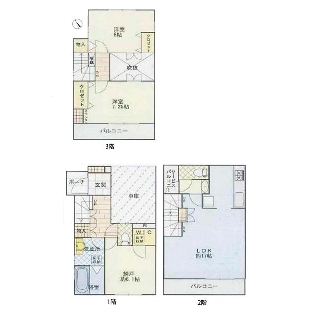 Floor plan. 17 million yen, 2LDK + S (storeroom), Land area 66.95 sq m , Building area 103.5 sq m