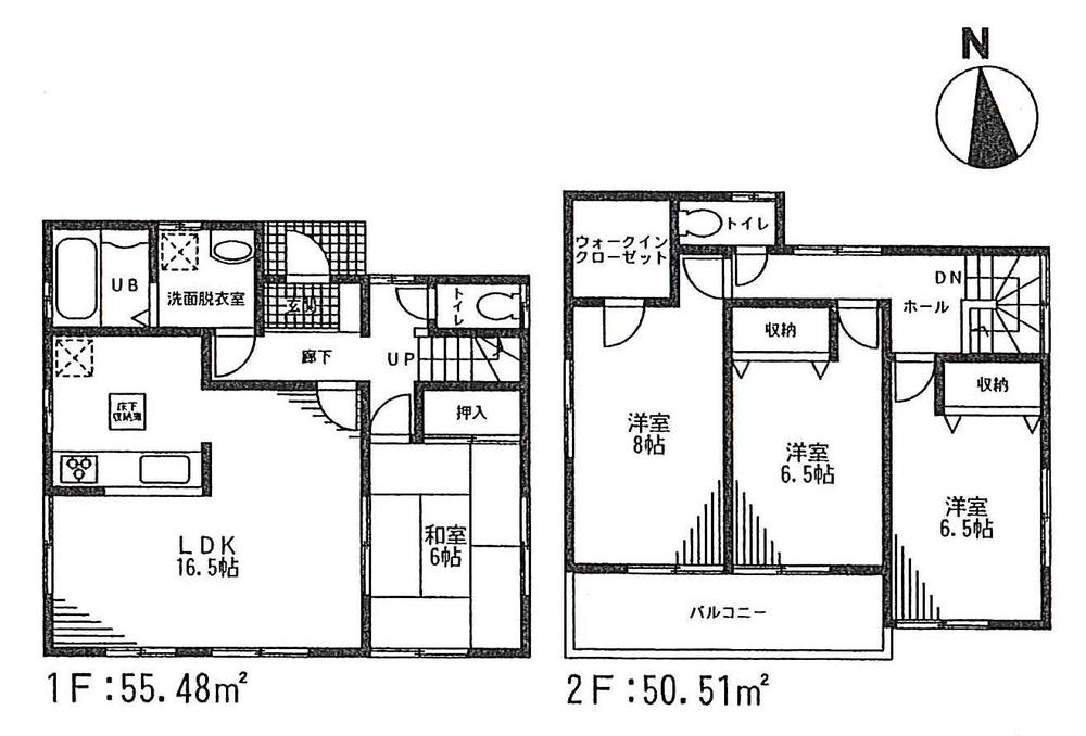 Floor plan. ((4) Building), Price 28.8 million yen, 4LDK, Land area 155.93 sq m , Building area 105.99 sq m