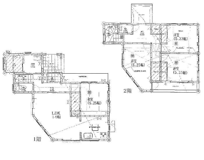 Floor plan. 23.8 million yen, 4LDK, Land area 156.01 sq m , Building area 93.57 sq m