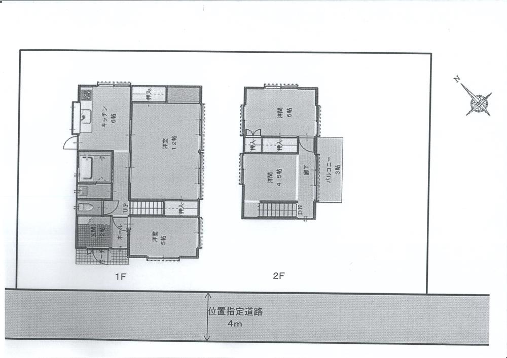 Floor plan. 19,800,000 yen, 4DK, Land area 208.42 sq m , Building area 87.58 sq m