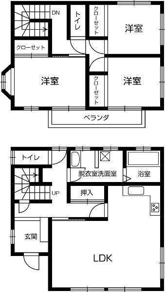 Floor plan. 11.8 million yen, 3LDK, Land area 142.87 sq m , Is a floor plan of the building area 89.23 sq m 3LDK. It is perfect for a family of four! 