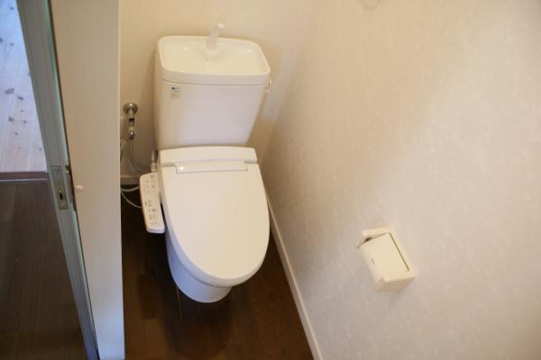 Toilet. Washlet toilet is already toilet seat exchange