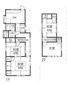 Floor plan. 9.8 million yen, 4DK, Land area 148.33 sq m , Building area 79.93 sq m