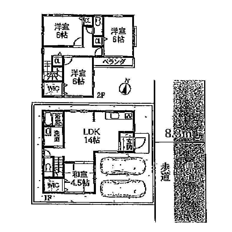 Floor plan. 23 million yen, 4LDK, Land area 103 sq m , Building area 92.74 sq m floor plan