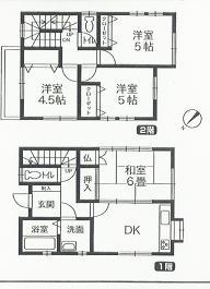 Floor plan. 11.8 million yen, 4LDK, Land area 164.22 sq m , Building area 76.18 sq m
