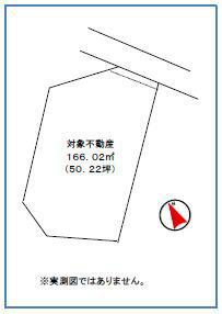 Compartment figure. Land price 5 million yen, Land area 166.02 sq m
