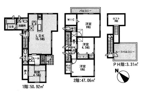 Floor plan. 27,900,000 yen, 4LDK, Land area 101.04 sq m , Building area 101.29 sq m