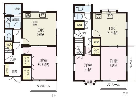 Floor plan. 16.8 million yen, 4DK, Land area 125.45 sq m , Building area 81.97 sq m