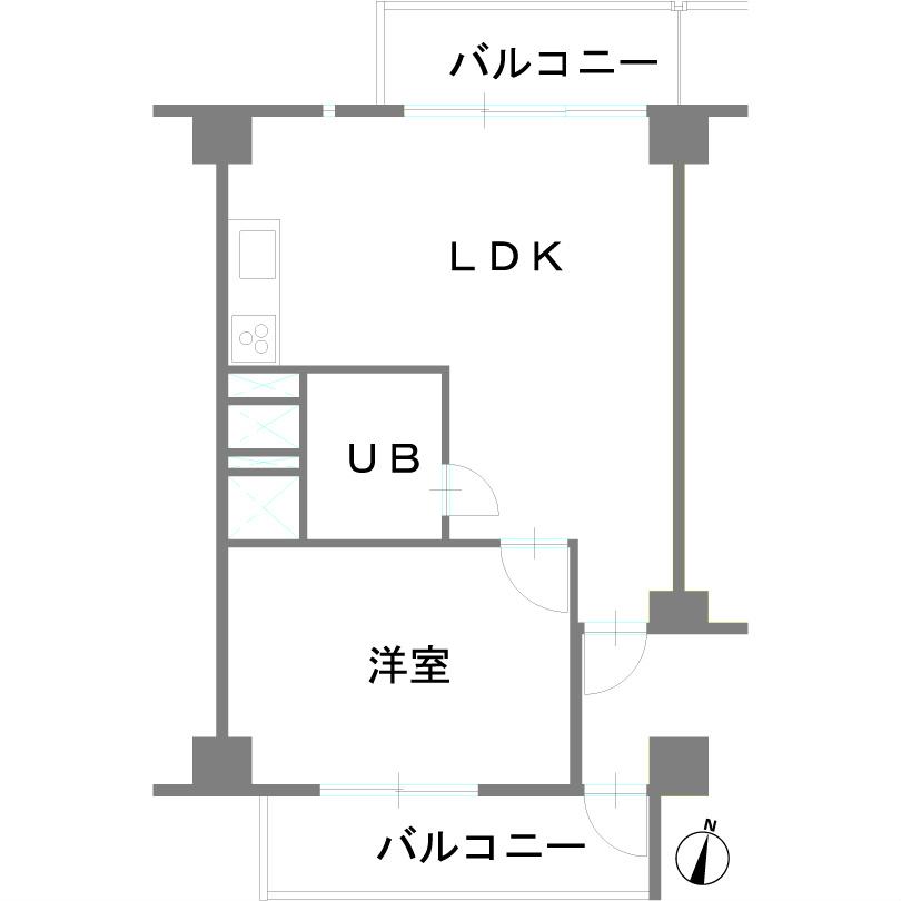 Floor plan. 1LDK, Price 10 million yen, Occupied area 35.15 sq m