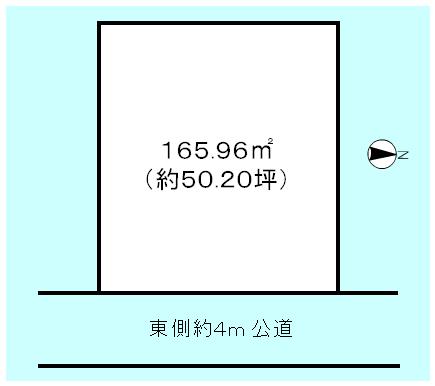 Compartment figure. Land price 21.5 million yen, Land area 165.96 sq m compartment view