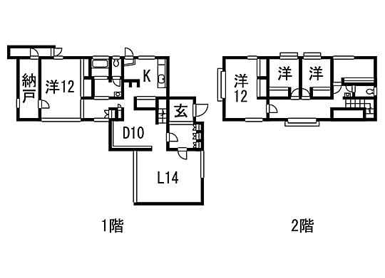 Floor plan. 47,800,000 yen, 5LDK + S (storeroom), Land area 319.27 sq m , Building area 168.91 sq m floor plan