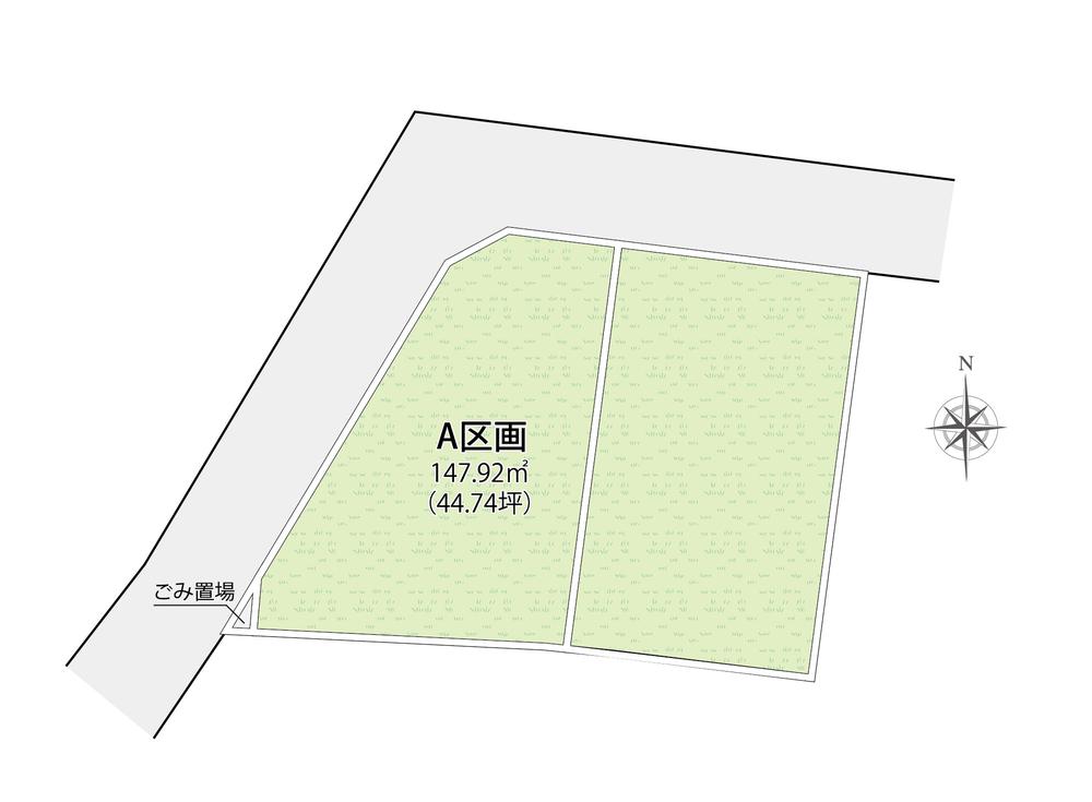 Compartment figure. Land price 24,800,000 yen, Land area 147.92 sq m compartment view