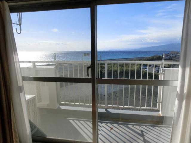 Balcony. Overlooking the sea from the living room