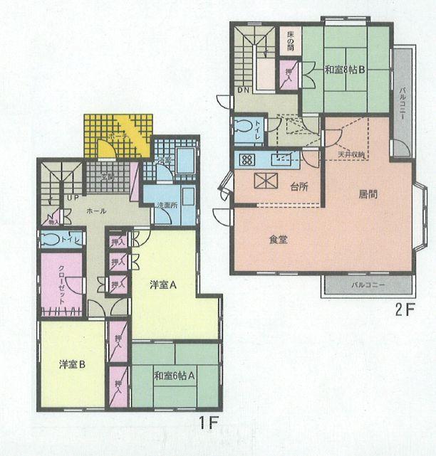 Floor plan. 39,800,000 yen, 4LDK, Land area 605 sq m , Building area 140.31 sq m floor plan