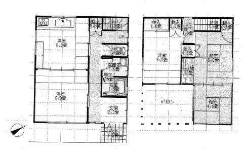 Floor plan. 14.5 million yen, 4DK, Land area 107.27 sq m , Building area 85.98 sq m