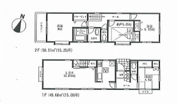 Floor plan. 19,800,000 yen, 3LDK + S (storeroom), Land area 120.64 sq m , Building area 100.19 sq m Zenshitsuminami direction, There is attic storage, It is fully equipped.