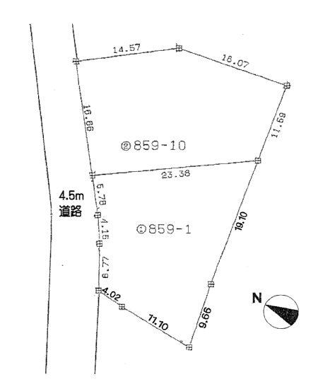 Compartment figure. Land price 20 million yen, Land area 813 sq m compartment view