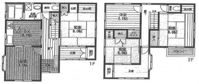 Floor plan. 25,800,000 yen, 4LDK + S (storeroom), Land area 169.98 sq m , It has been building area 120.35 sq m 2013 October interior renovation. There is parking space. 