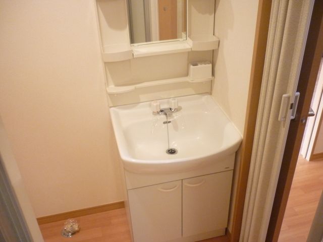 Washroom. Wash basin equipped independent