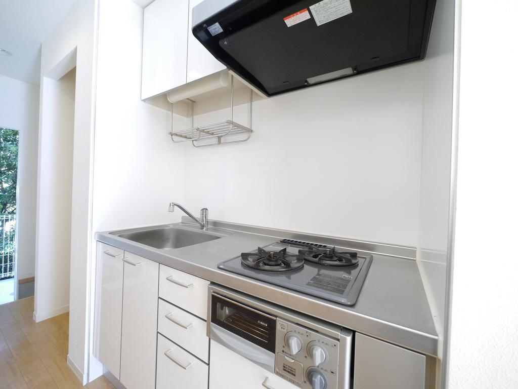 Kitchen. It is a two-burner stove with a kitchen