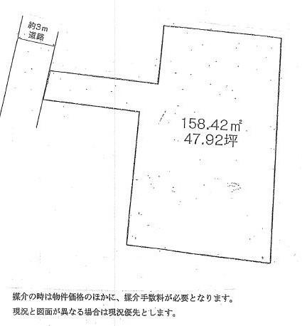 Compartment figure. Land price 7 million yen, Land area 158.42 sq m