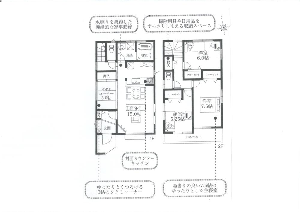 Floor plan. 17,900,000 yen, 3LDK, Land area 118.93 sq m , Building area 93.15 sq m