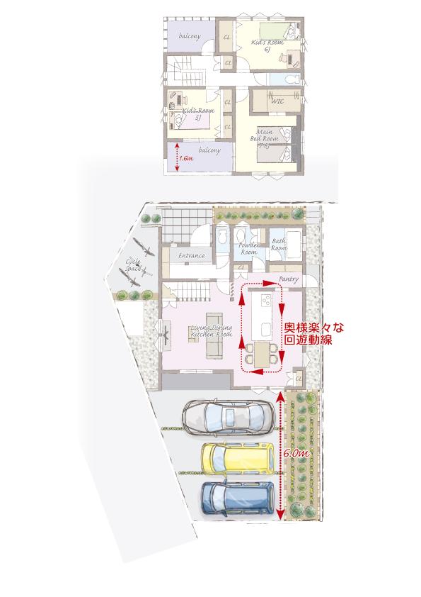Floor plan. 31,800,000 yen, 3LDK, Land area 135.39 sq m , Building area 101.84 sq m 3LDK + WIC