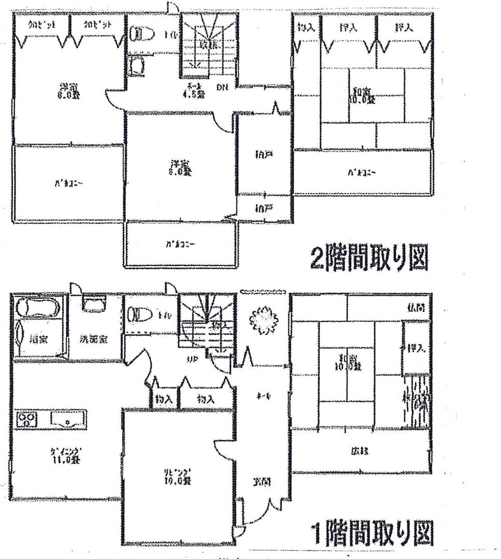 Floor plan. 54,500,000 yen, 4LDK + S (storeroom), Land area 233.5 sq m , Building area 174.8 sq m