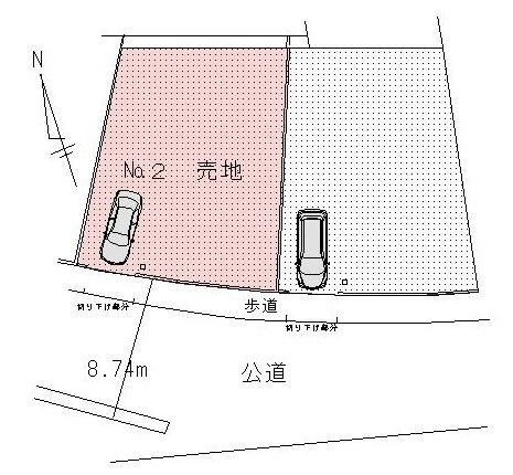 Compartment figure. Land price 19,110,000 yen, Good day per land area 158 sq m south road!