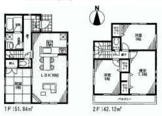 Floor plan. (3 Building), Price 29,800,000 yen, 4LDK, Land area 153.72 sq m , Building area 93.96 sq m