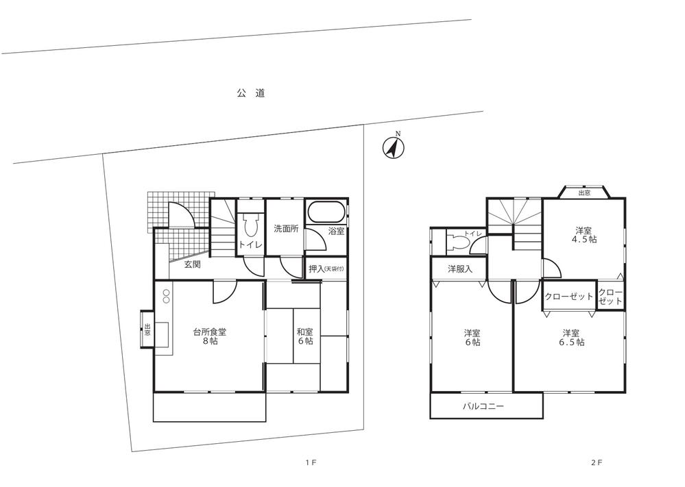 Floor plan. 15.8 million yen, 4DK, Land area 83.8 sq m , Building area 77.66 sq m