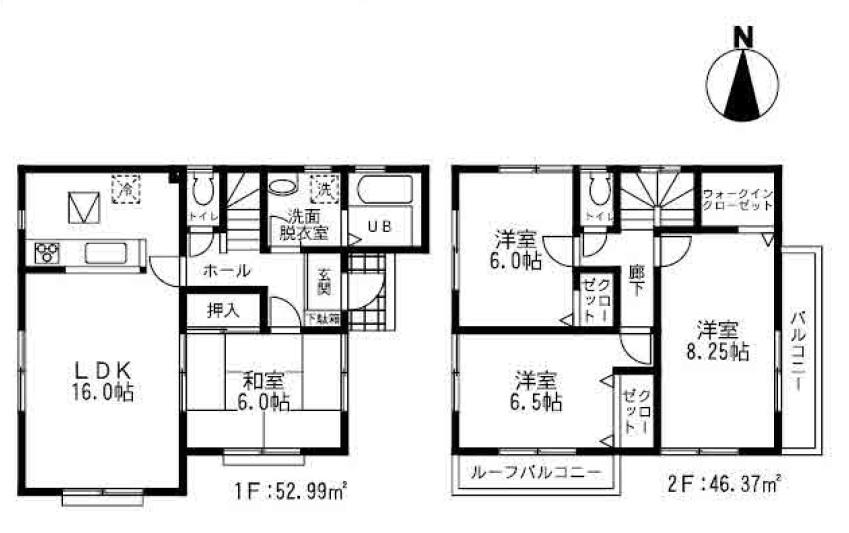 Floor plan. (12 Building), Price 23,900,000 yen, 4LDK, Land area 120.37 sq m , Building area 99.36 sq m