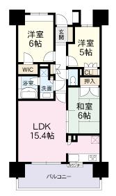 Floor plan. 3LDK, Price 24,800,000 yen, Occupied area 70.66 sq m , Balcony area 12.8 sq m Floor