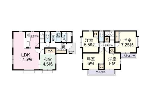 Floor plan. (3 Building), Price 25,800,000 yen, 5LDK, Land area 171.15 sq m , Building area 105.16 sq m
