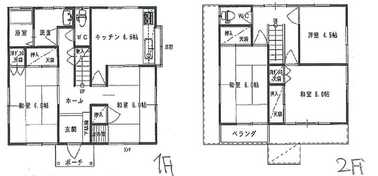 Floor plan. 17 million yen, 5DK, Land area 173.06 sq m , Floor considering the building area 91.71 sq m per day! 