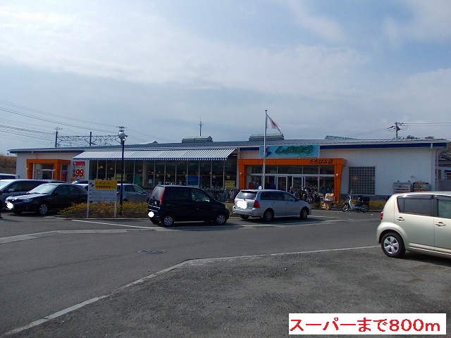 Supermarket. 800m until Shimamura store Tachibana shop (super)